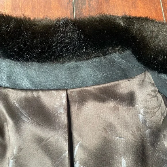 Vintage Career Originals chocolate brown faux fur, size 16 - Picture 8 of 13